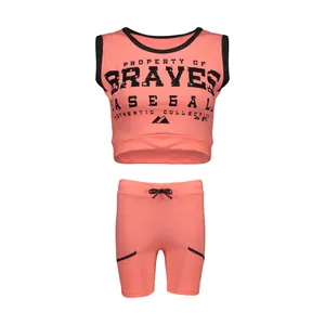 ست نیم تنه و شلوارک ورزشی زنانه مدل Braves-GB