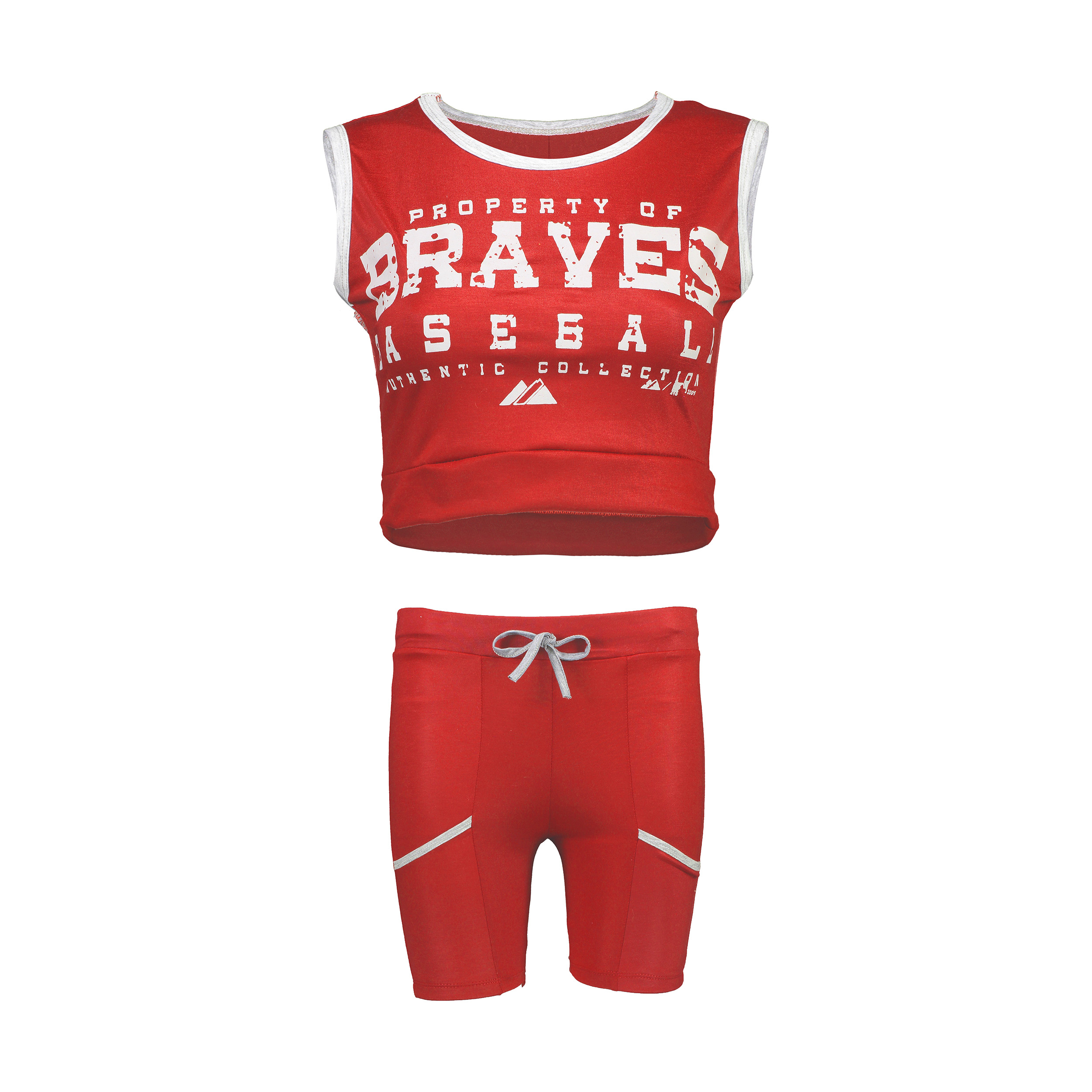 ست نیم تنه و شلوارک ورزشی زنانه مدل Braves-RE