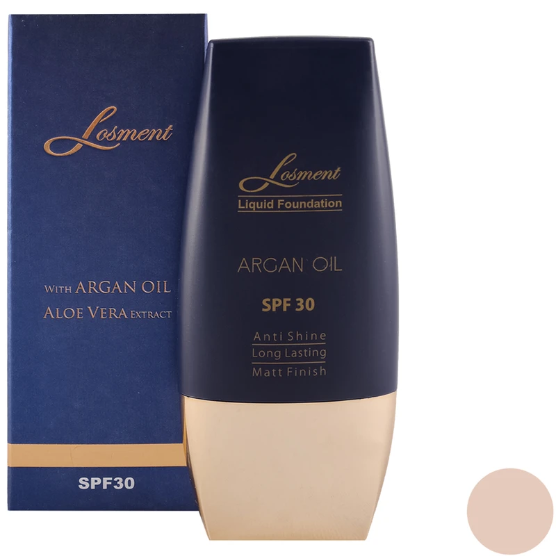 کرم پودر لوسمنت SPF30 حاوی روغن آرگان و آلوئه ورا شماره L223 حجم 30 میلی لیتر 