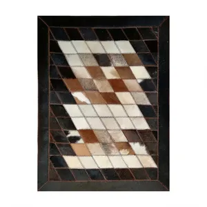 کلاژ فرش پوست و چرم کمالی مدل AD-00263