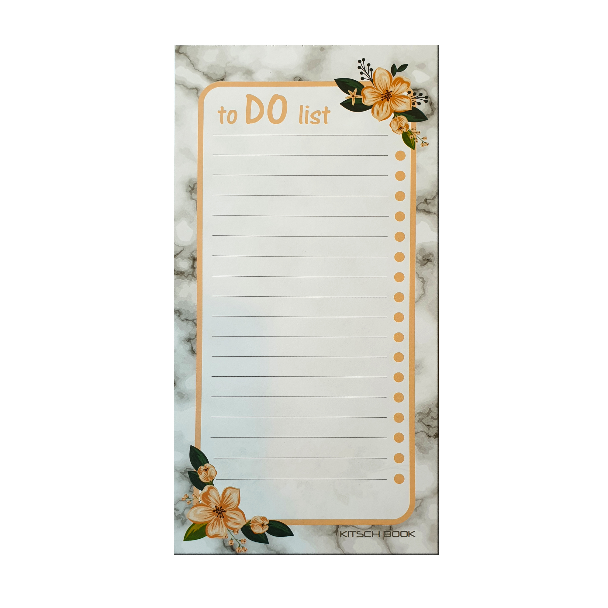 کاغذ یادداشت کیچ بوک مدل To do list طرح مرمر