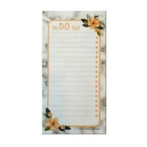 کاغذ یادداشت کیچ بوک مدل To do list طرح مرمر