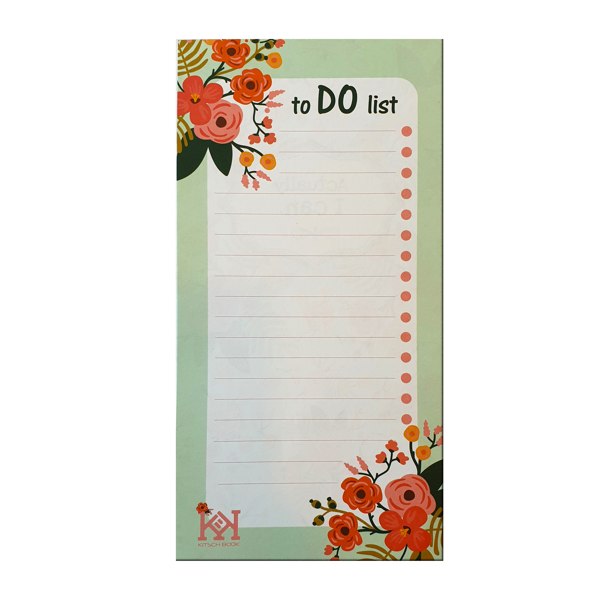 کاغذ یادداشت کیچ بوک مدل To do list طرح گل 102
