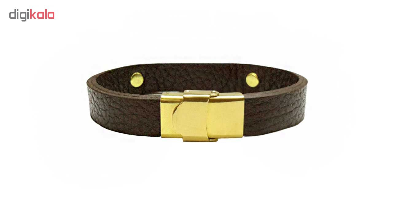 دستبند چرمی مانی چرم طرح ماه تولد بهمن کد BL-181
