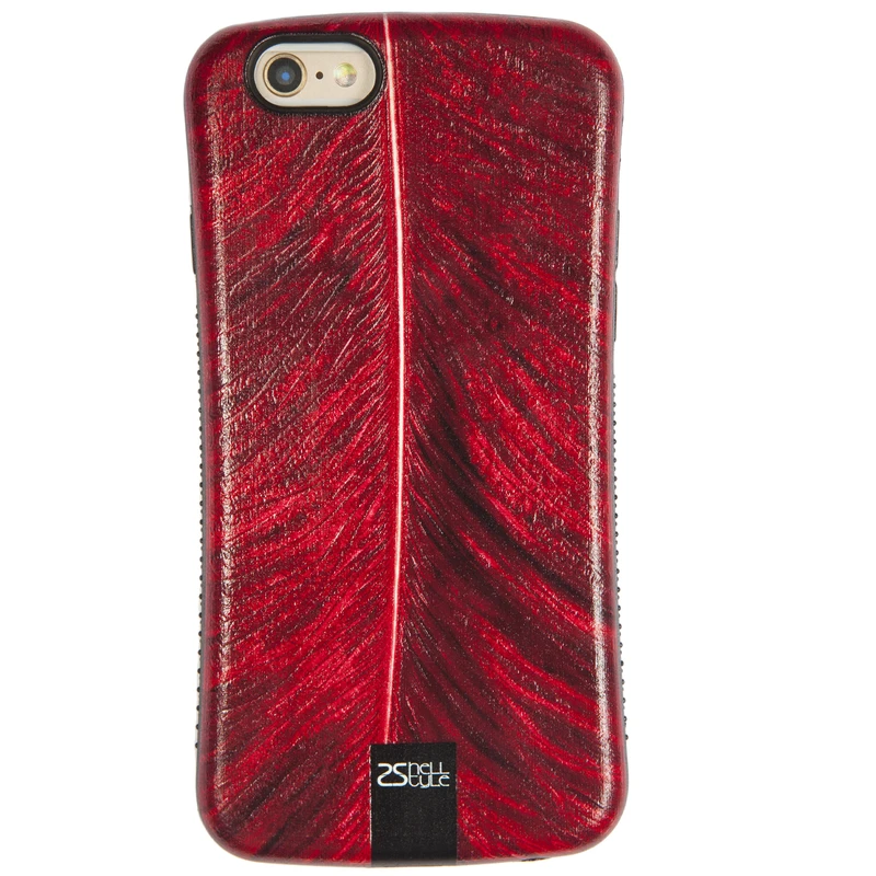 کاور 2شل استایل طرح پر قرمز مناسب برای گوشی موبایل اپلiPhone 6/ 6s