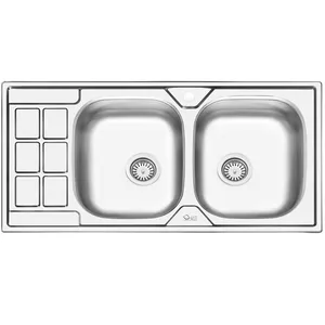 سینک ایلیا استیل مدل 4053R توکار سایز 50 × 100 سانتی متر
