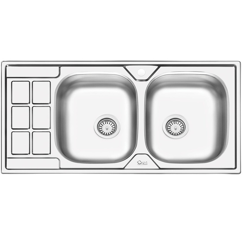 سینک ایلیا استیل مدل 4053R توکار سایز 50 × 100 سانتی متر