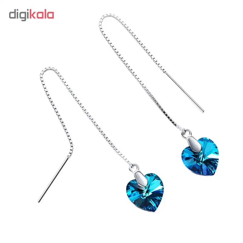 گوشواره نقره زنانه شهر جواهر مدل SJ-C-EP001