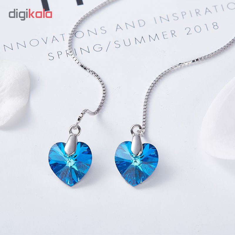 گوشواره نقره زنانه شهر جواهر مدل SJ-C-EP001