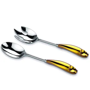 ست قاشق چنگال سالاد ریجنت مدل LUX GOLD کد H2513020