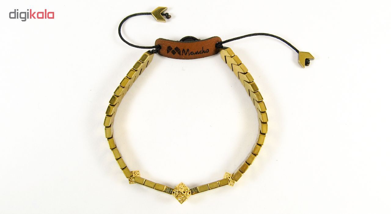 دستبند طلا 18 عیار زنانه مانچو مدل bfg124 -  - 4