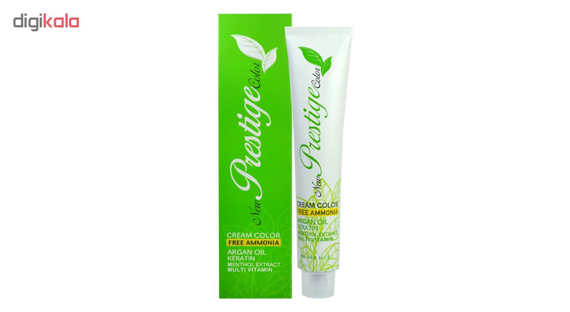 رنگ مو بدون آمونیاک نیو پرستیژ کالر شماره 7.3 حجم 100 میلی لیتر رنگ بلوند زیتونی متوسط
