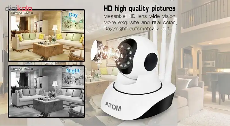 دوربین مداربسته تحت شبکه اتم مدل AQC