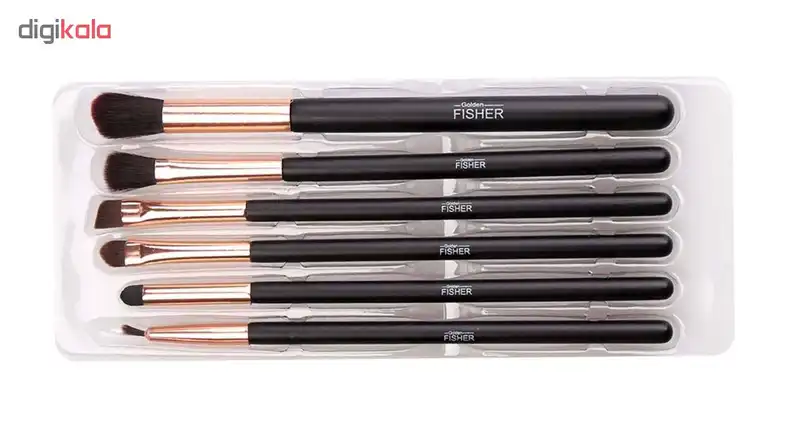 ست برس آرایش گلدن فیشر کد 21022 مجموعه 6 عددی