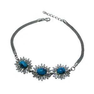 دستبند نقره زنانه کد OP174