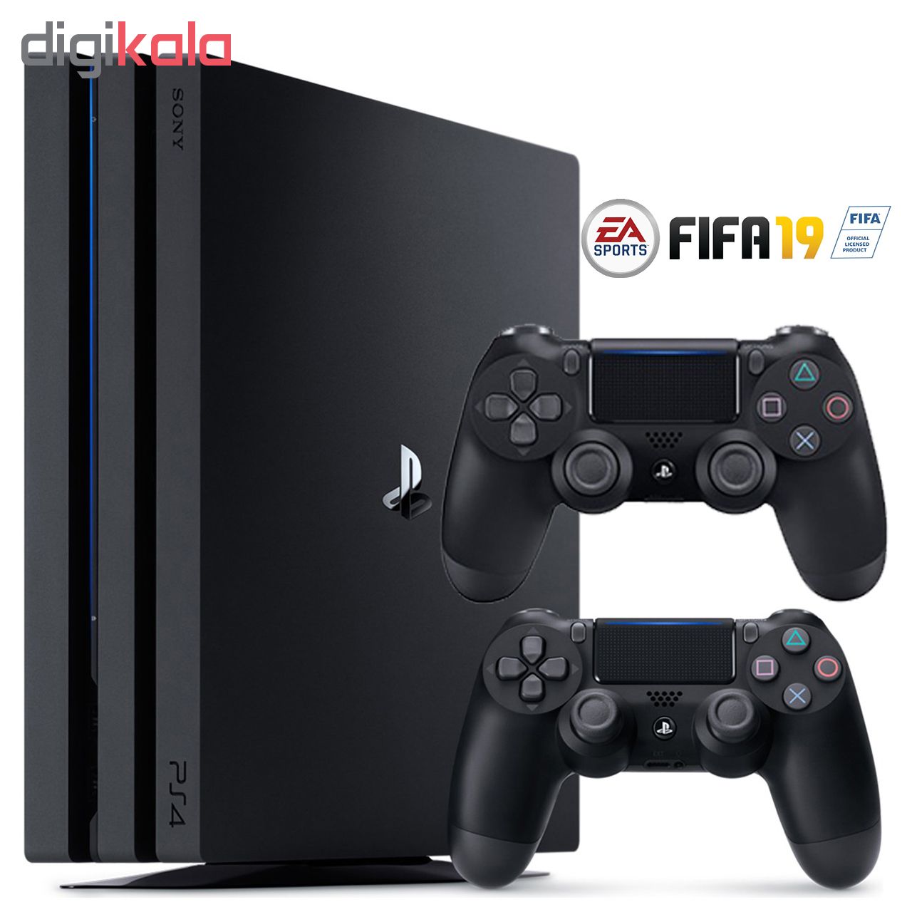 مجموعه کنسول بازی سونی مدل Playstation 4 Pro 2018 ریجن 2 کد CUH -7216B ظرفیت 1 ترابایت