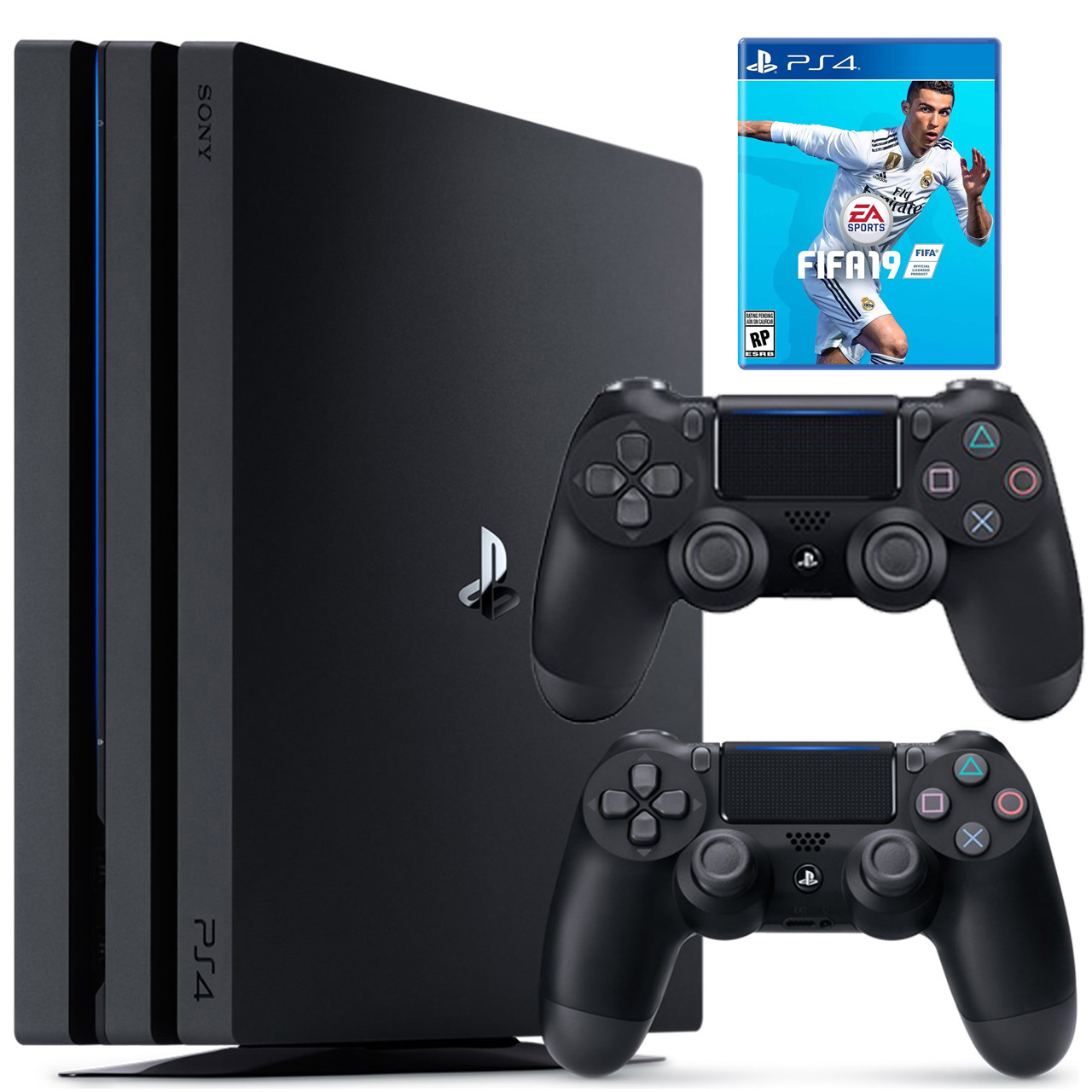 مجموعه کنسول بازی سونی مدل Playstation 4 Pro 2018 ریجن 2 کد CUH -7216B ظرفیت 1 ترابایت