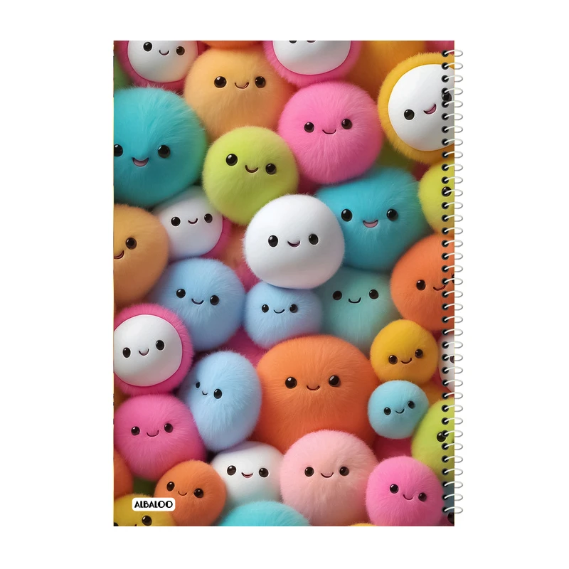 دفتر مشق 50 برگ آلبالو طرح فانتزی کد 2223