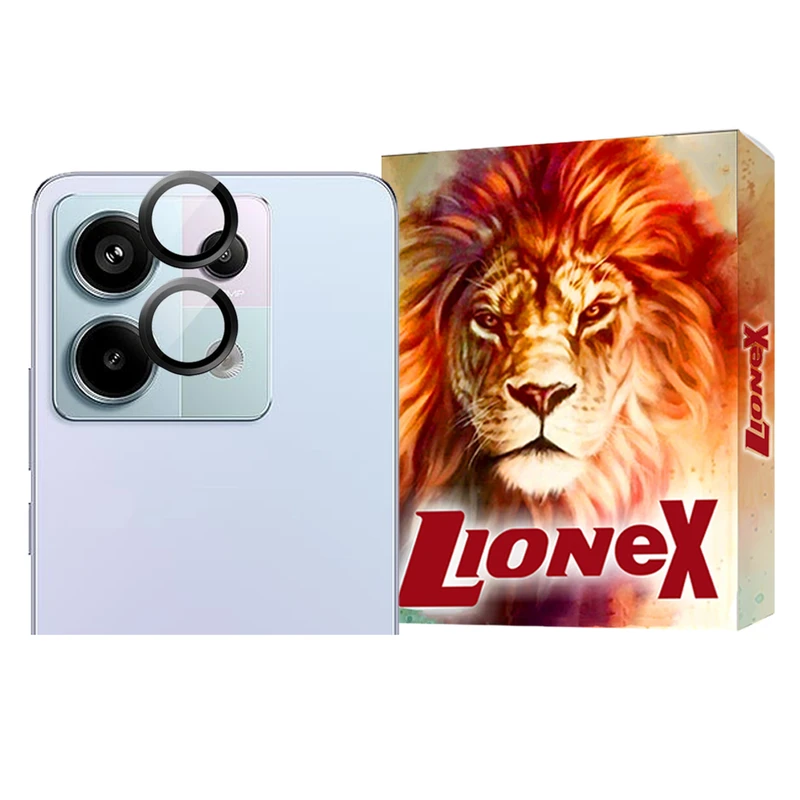 محافظ لنز دوربین لایونکس مدل RINGISLLI مناسب برای گوشی موبایل شیائومی Redmi Note 13 Pro 4G / Poco M6 Pro 4G