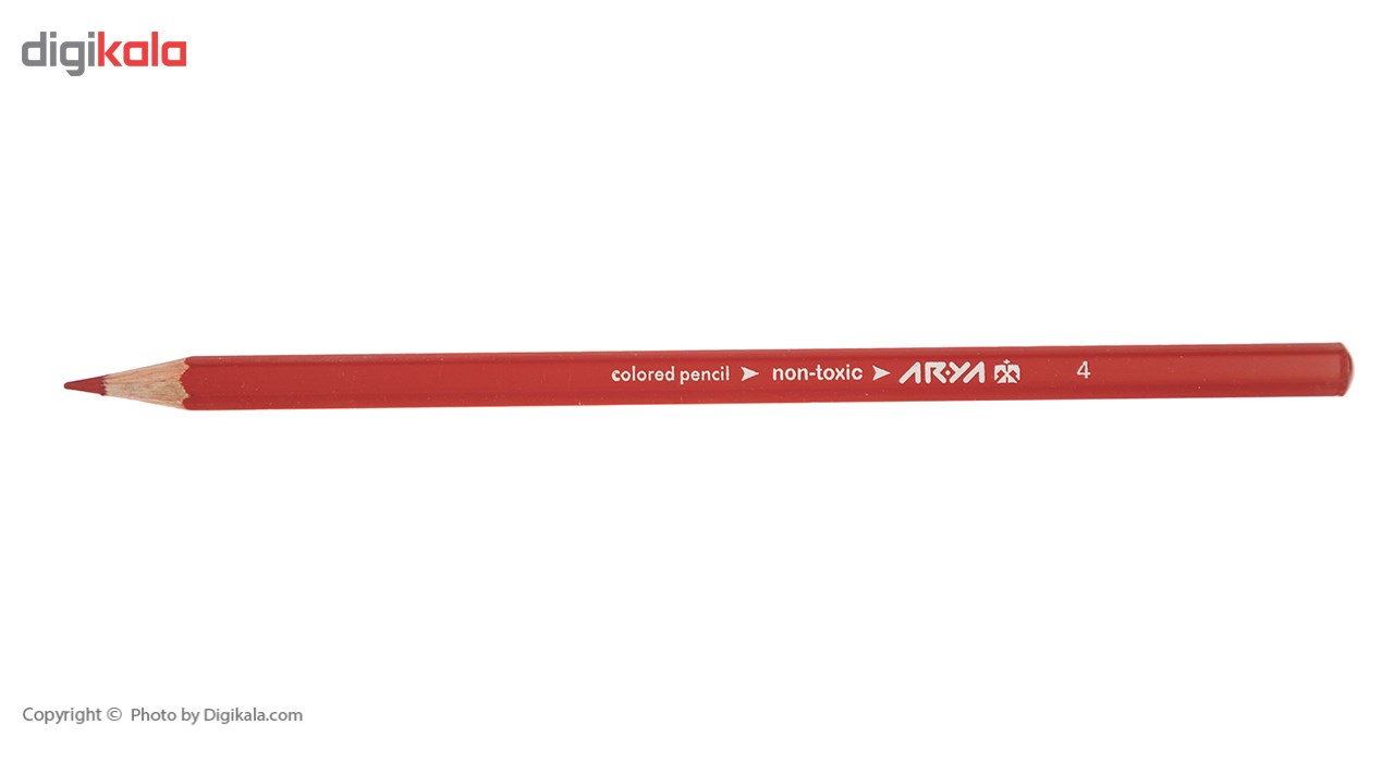 مداد رنگی 6 رنگ آریا مدل 3011
