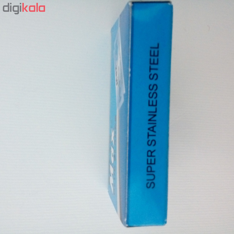 تیغ یدک اصلاح سنتی سوپر مکس مدل SUPER PLATINUM بسته ۱۰ عددی