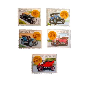 تمبر یادگاری طرح وسایل نقلیه کد car-470 مجموعه 5 عددی