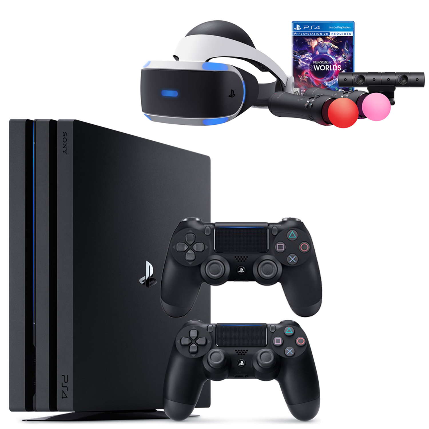 مجموعه کنسول بازی سونی مدل Playstation 4 Pro 2018 ریجن 2 کد CUH - 7216B ظرفیت 1 ترابایت
