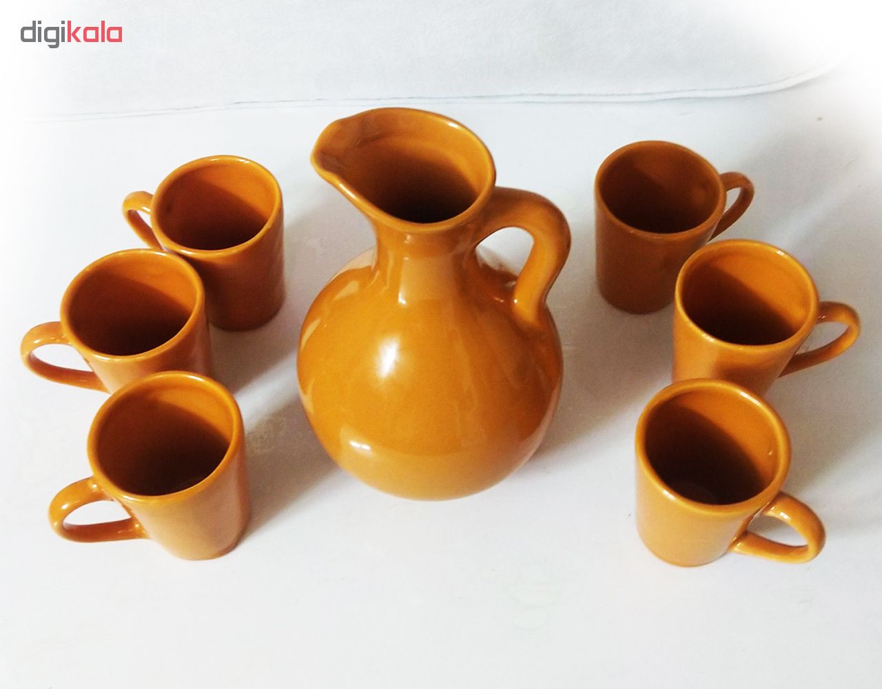 ست پارچ و لیوان سفالی کد SL320