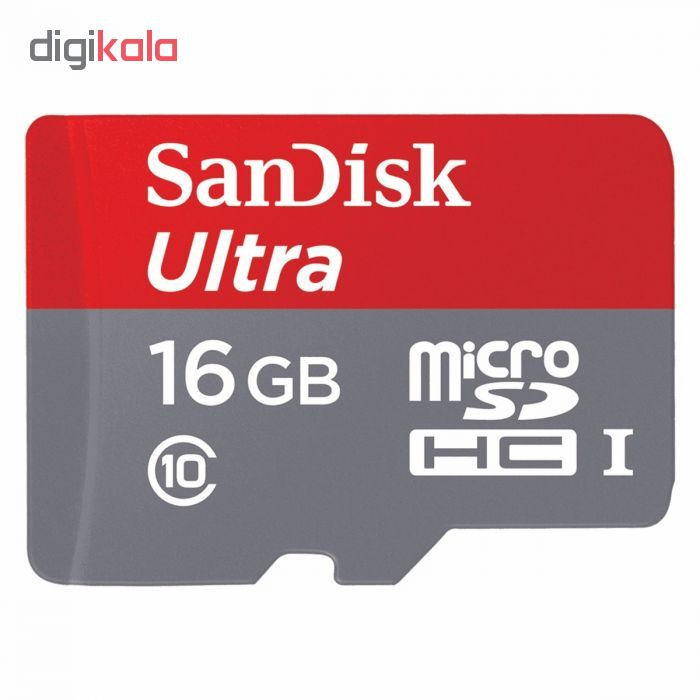 کارت حافظه microSD سن دیسک مدل Ultra کلاس 10 استاندارد UHS-I U1 ظرفیت 16 گیگابایت