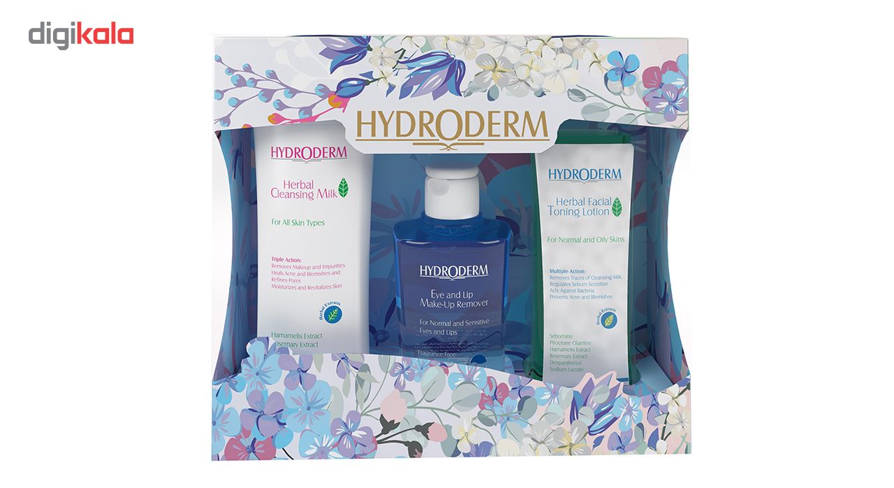 پک پاک کننده آرایش هیدرودرم مدل Herbal Extracts بسته سه عددی -  - 2