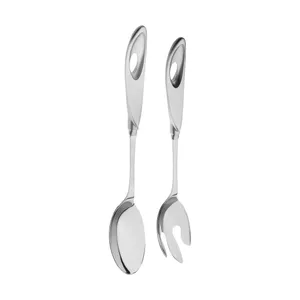 قاشق و چنگال سالاد ریجنت مدل O2 SS کد H2513343 مجموعه 2 عددی