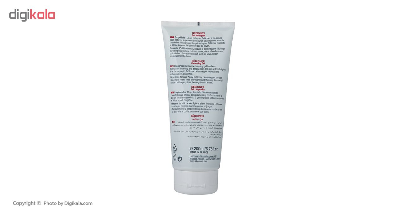ژل شوینده صورت ای سی ام مدل سبیونکس حجم 200 میلی لیتر