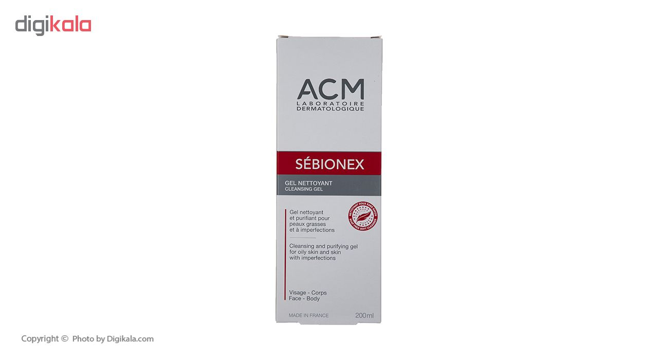 ژل شوینده صورت ای سی ام مدل سبیونکس حجم 200 میلی لیتر