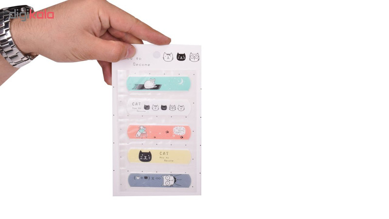 چسب زخم طرح کت بسته 5 عددی