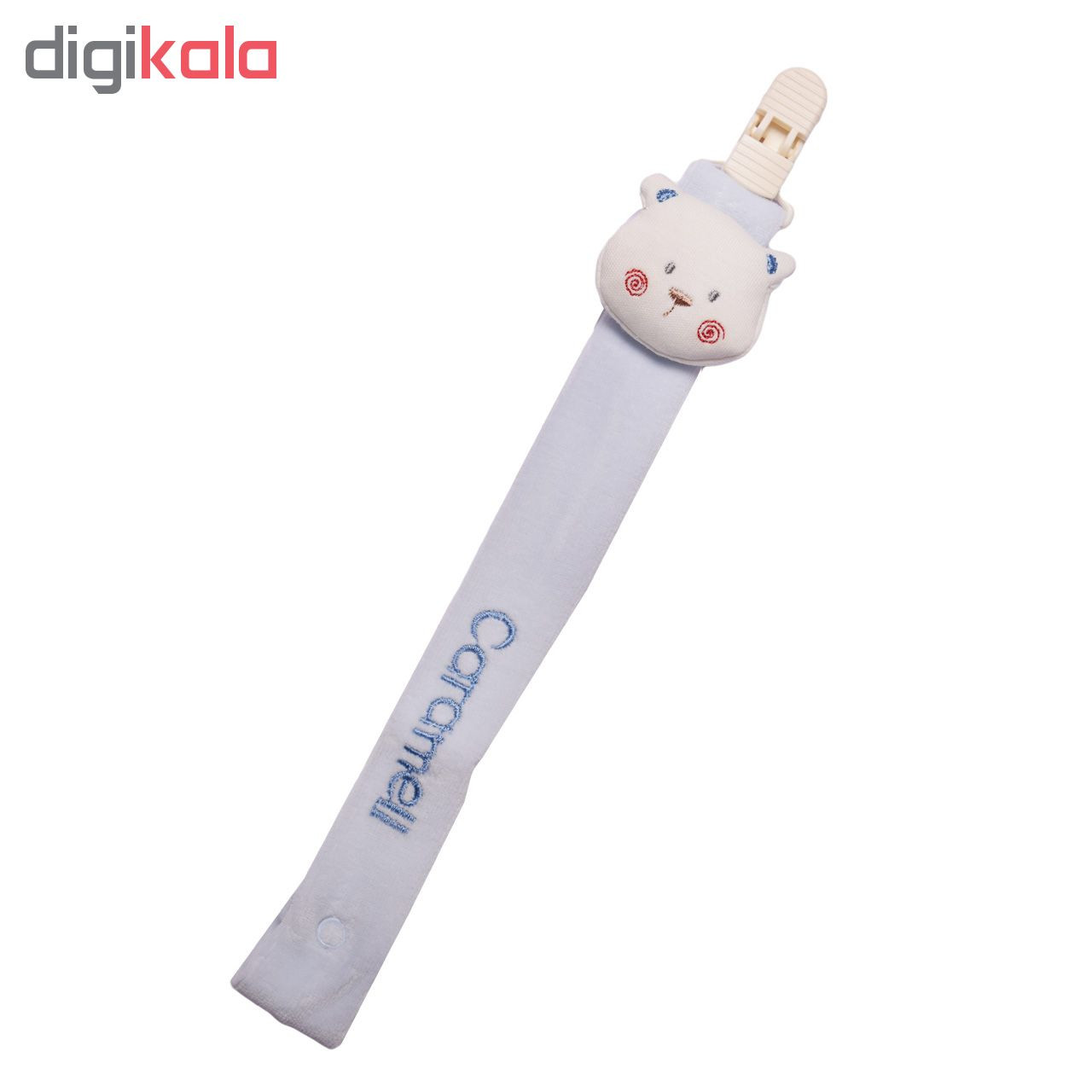 بند پستانک کارامل طرح خرس مدل emu3031