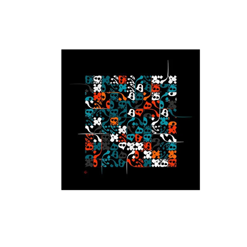 استیکر لپ تاپ طرح نستعلیق کد 36 