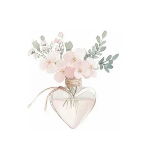 استیکر پارچه و لباس طرح گل کد 125