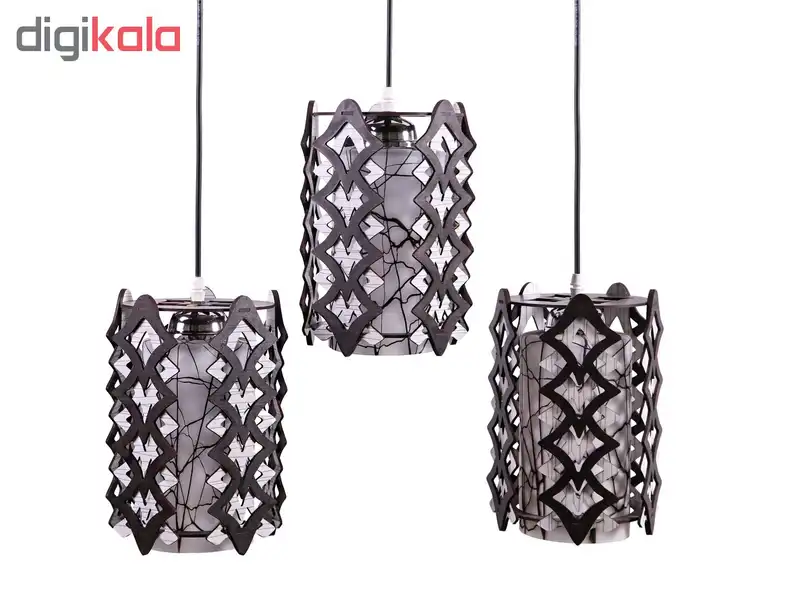 لوستر و چراغ آویز سهیل مدل نیلوفرخطی