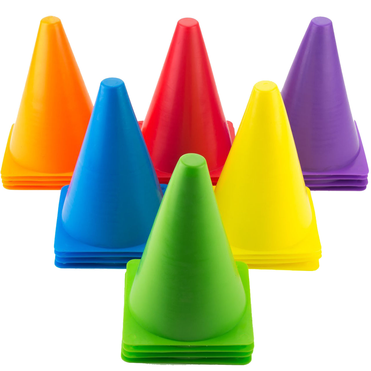 ست مانع تمرین مدل Training Cones 2020 در 5 رنگ مجموعه 20 عددی به همراه پاوربالانس