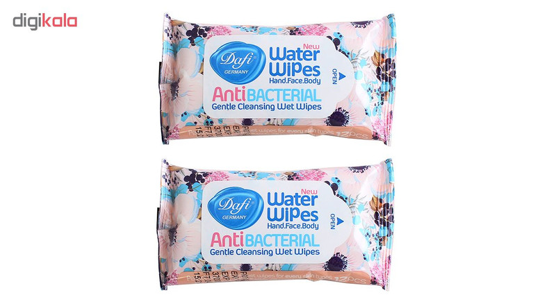 دستمال مرطوب دافی مدل Anti Bacterial n بسته 2 عددی