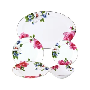 سرویس غذاخوری 25 پارچه اف ام مدل Flowery آلمان 6 نفره کد 14033