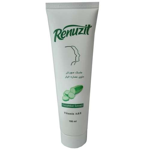 ماسک صورت رینوزیت مدل خیار حجم 100 میلی لیتر
