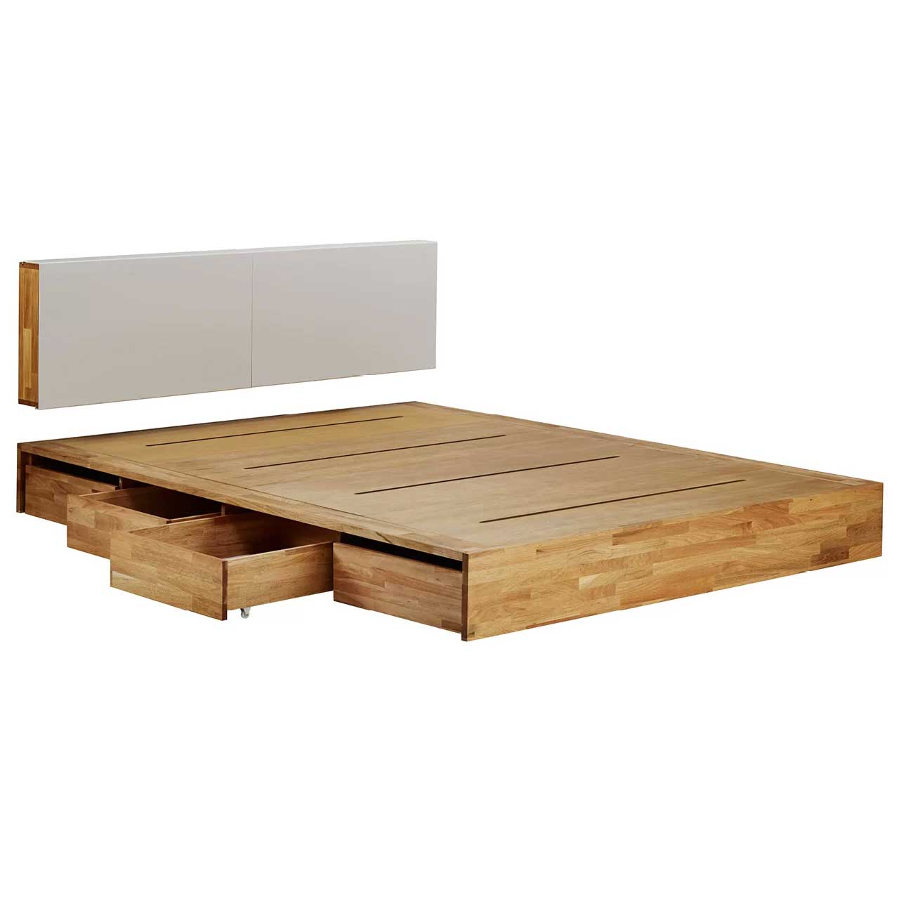 تخت خواب دو نفره تمام چوب صادراتی کد 54.0 سایز 183*231 سانتی متر