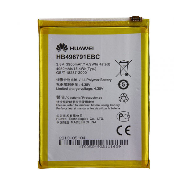 باتری موبایل مدل HB496791EBC ظرفیت 3900 میلی آمپر ساعت مناسب برای گوشی هوآوی mate 1