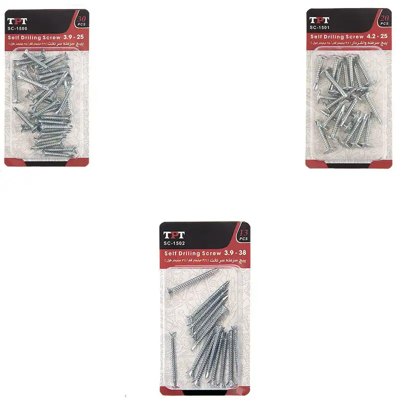 مجموعه 63 عددی پیچ سرمته تی پی تی مدل T63