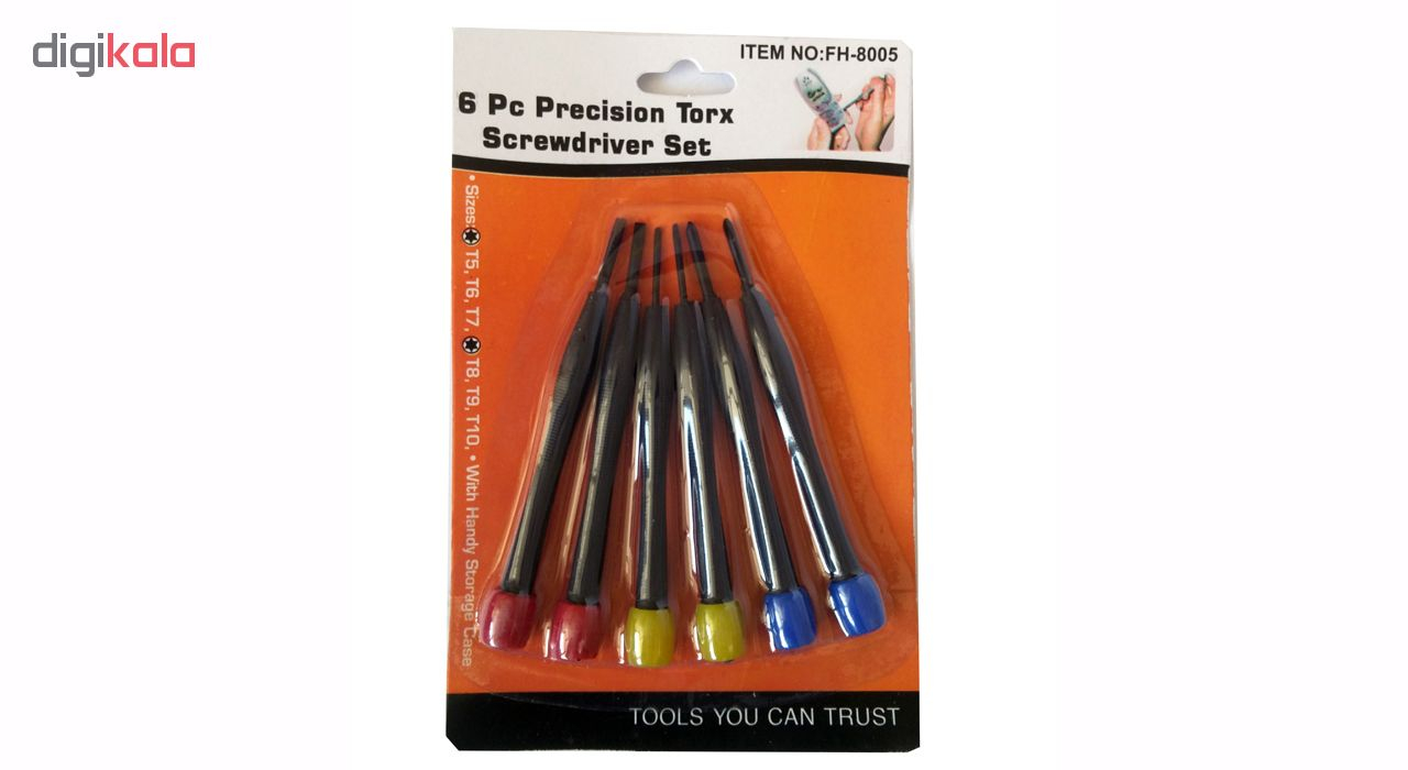 مجموعه 6 عددی پیچ گوشتی ساعتی مدل FH-8005