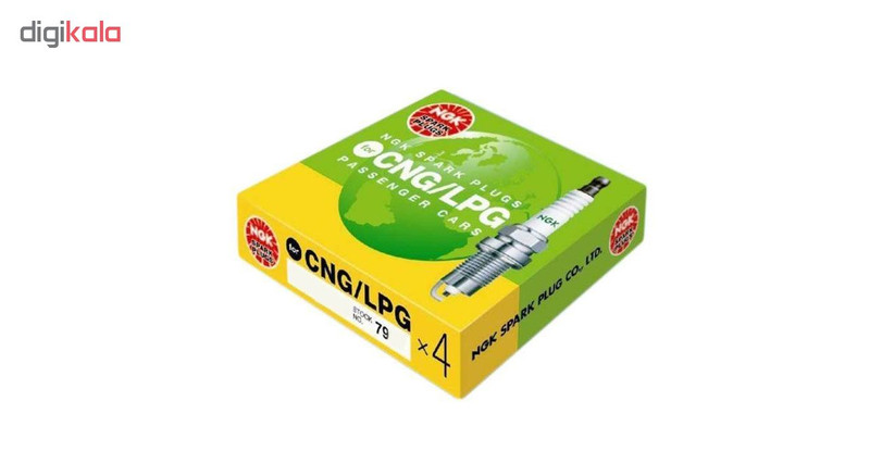 شمع خودرو ان جی کی مدل CNG مناسب برای خودروهای دوگانه سوز بسته 4 عددی
