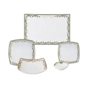 سرویس غذاخوری 25 پارچه اف ام مدل Cyan Fretwork آلمان 6 نفره کد GL09