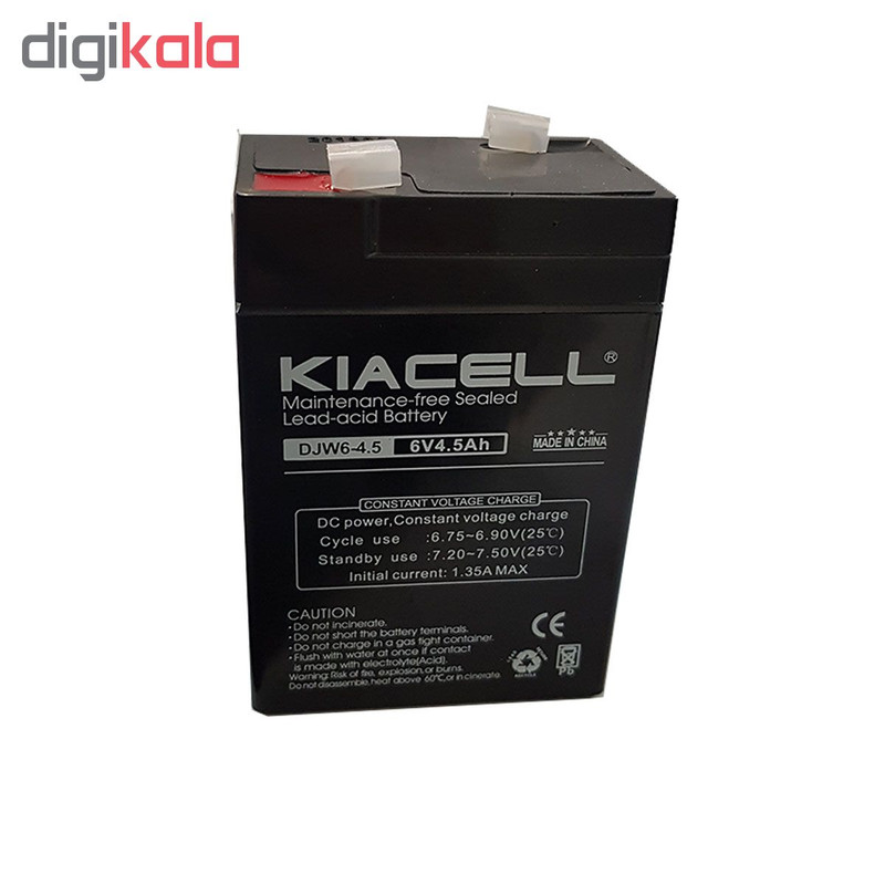 باتری سیلد اسید کیاسل مدل DJW6-4.5 ظرفیت 4.5 میلی آمپر