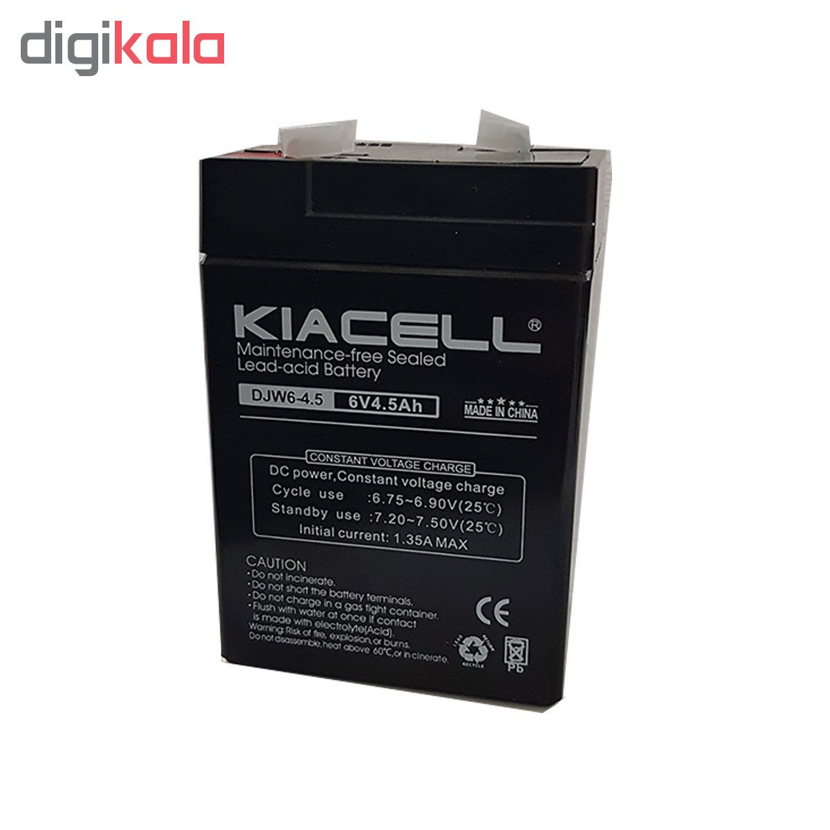 باتری سیلد اسید کیاسل مدل DJW6-4.5 ظرفیت 4.5 میلی آمپر باتری سیلد اسید کیاسل مدل DJW6-4.5 ظرفیت 4.5 میلی آمپر
